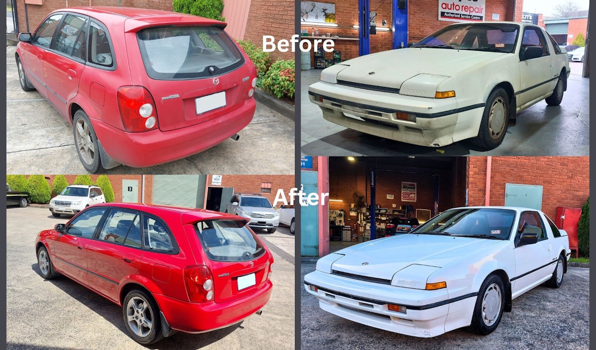 Before and After examples of cars receiving our paint correction and ceramic costing services ... see how they shine!